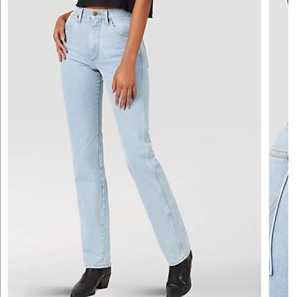 WOMEN'S WRANGLER COWBOY CUT SLIM FIT JEAN IN BLEACH - Picture 5 of 6